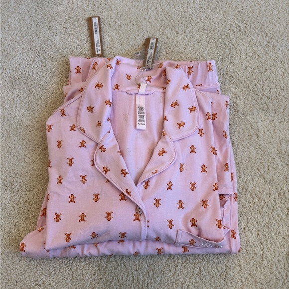 Skims Gingerbread Long Sleep Pajamas, Size XL - Picture 7 of 11
